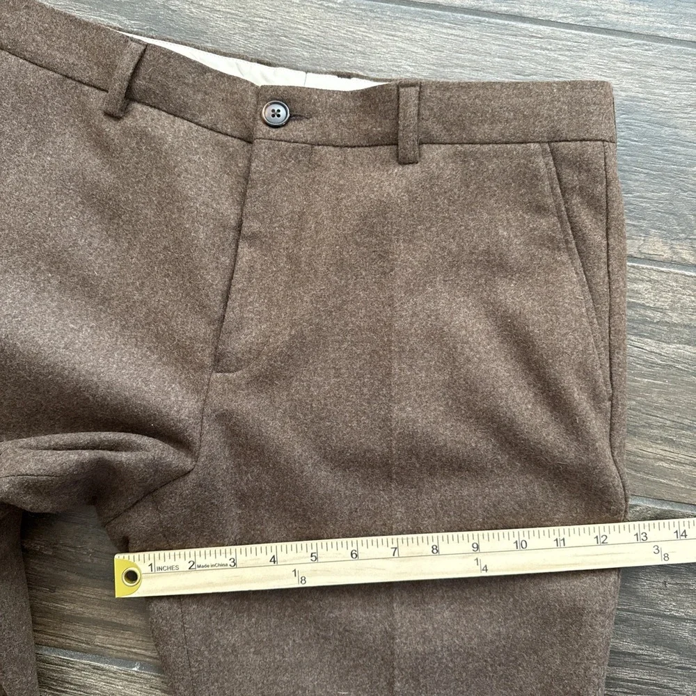 Wills Huckberry Stretch Wool Suit 40S Blazer 34x31 Pants Heather Brown 2 Piece